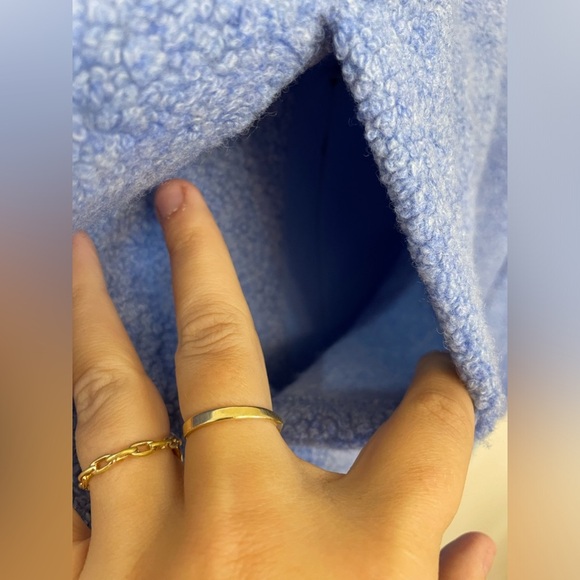 NEW Outdoor Voices||Megafleece Wool Half Zip Pullover Hoody, Dusty Blue … - Picture 6 of 13